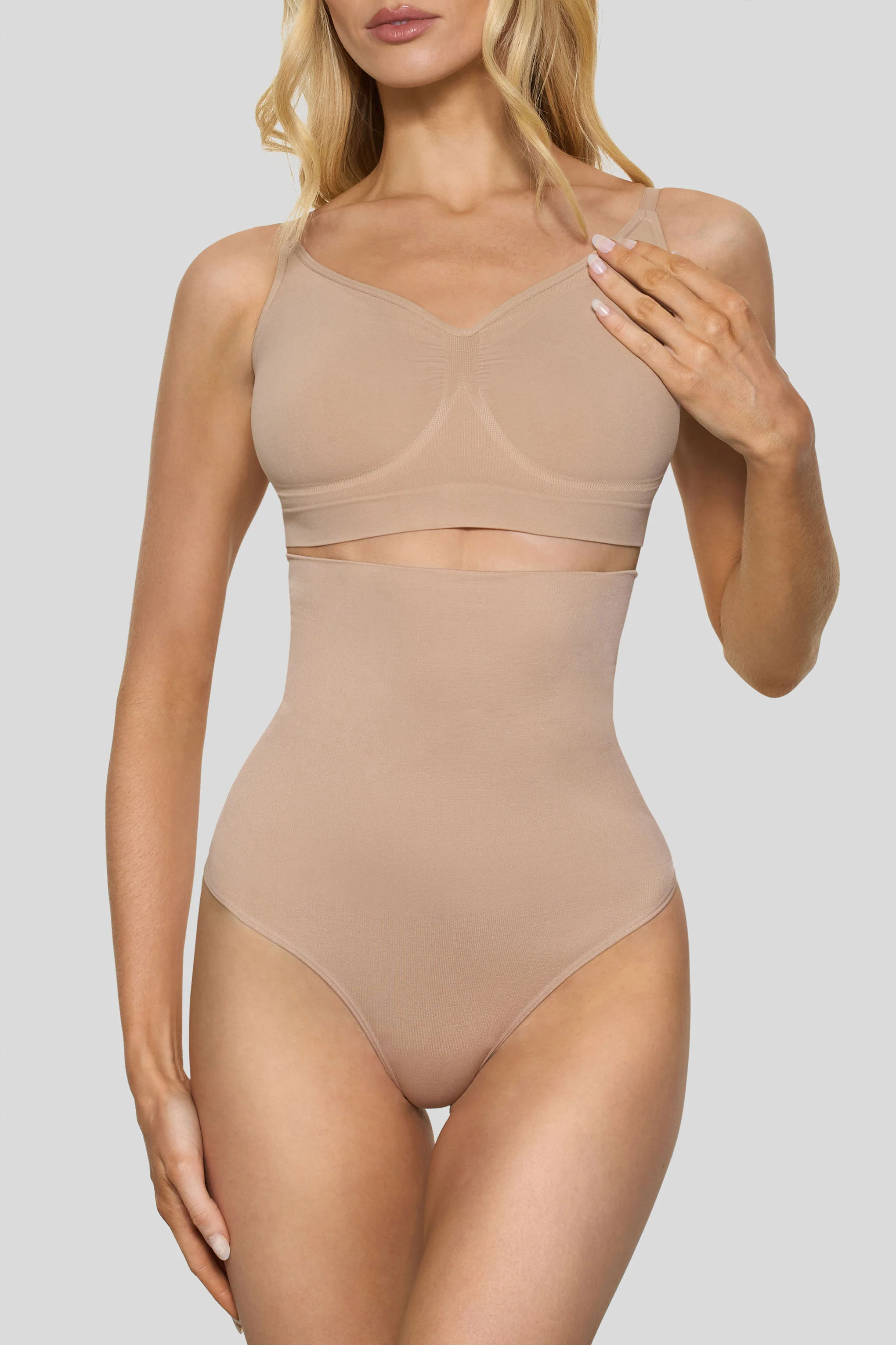 BOOMBA | Gaine Taille Haute de la Série Sculptante Beige