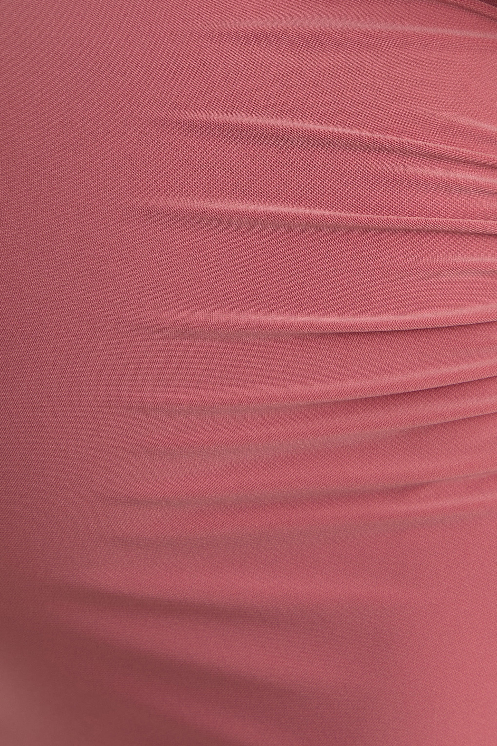 Carlotta | Robe Longue de Maternité Bardot Rose Poudré avec Cape en Chiffon - Image 7