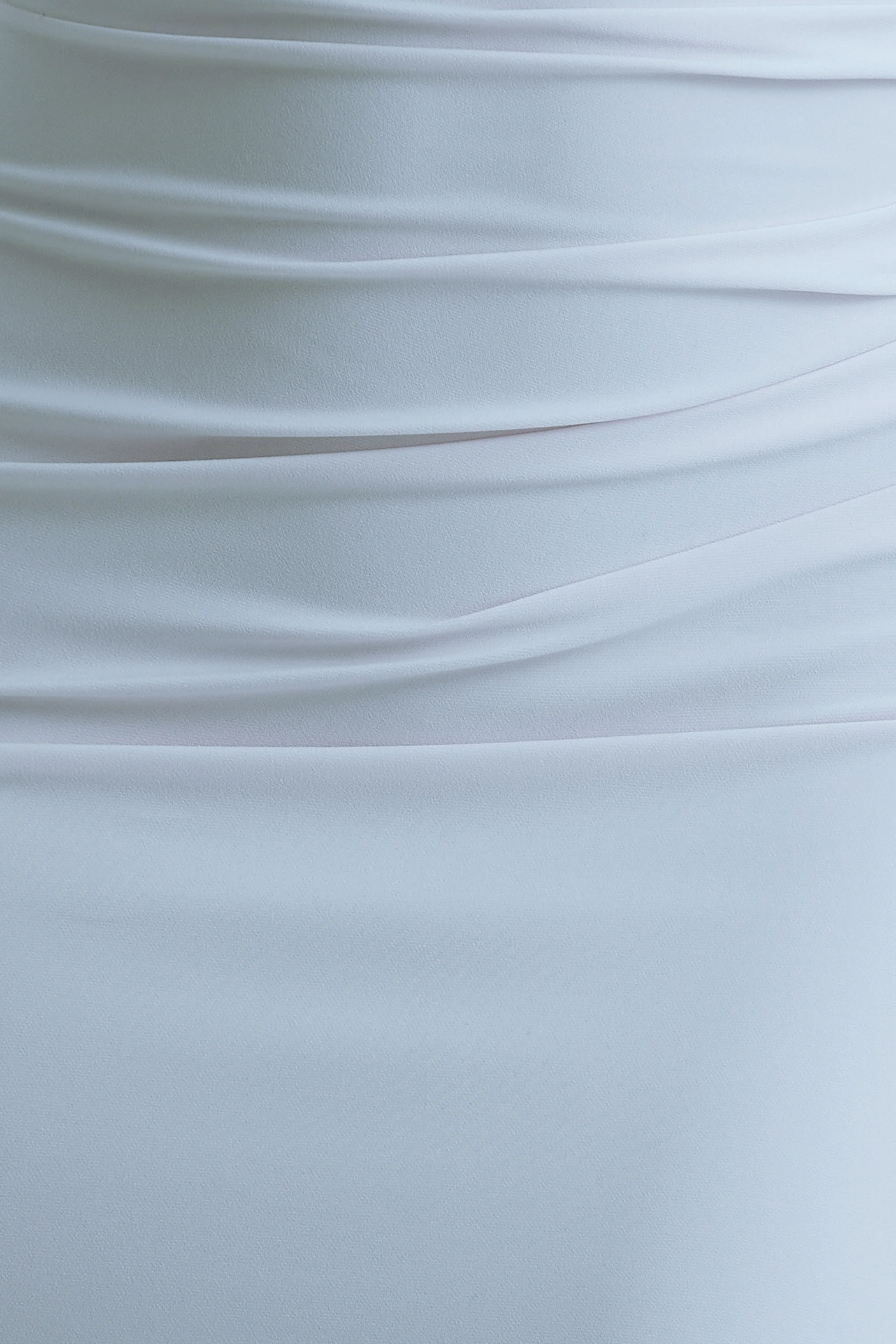 Dressing Up | Robe longue bleu poudré à une épaule avec détail dos nu - Image 6