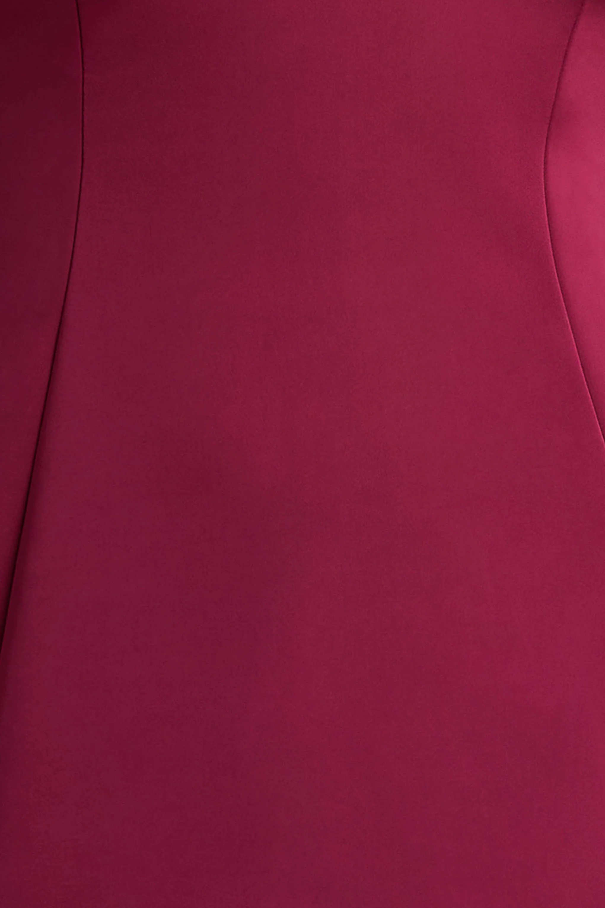 Elara | Mini-robe bordeaux en satin à décolleté plongeant - Image 6