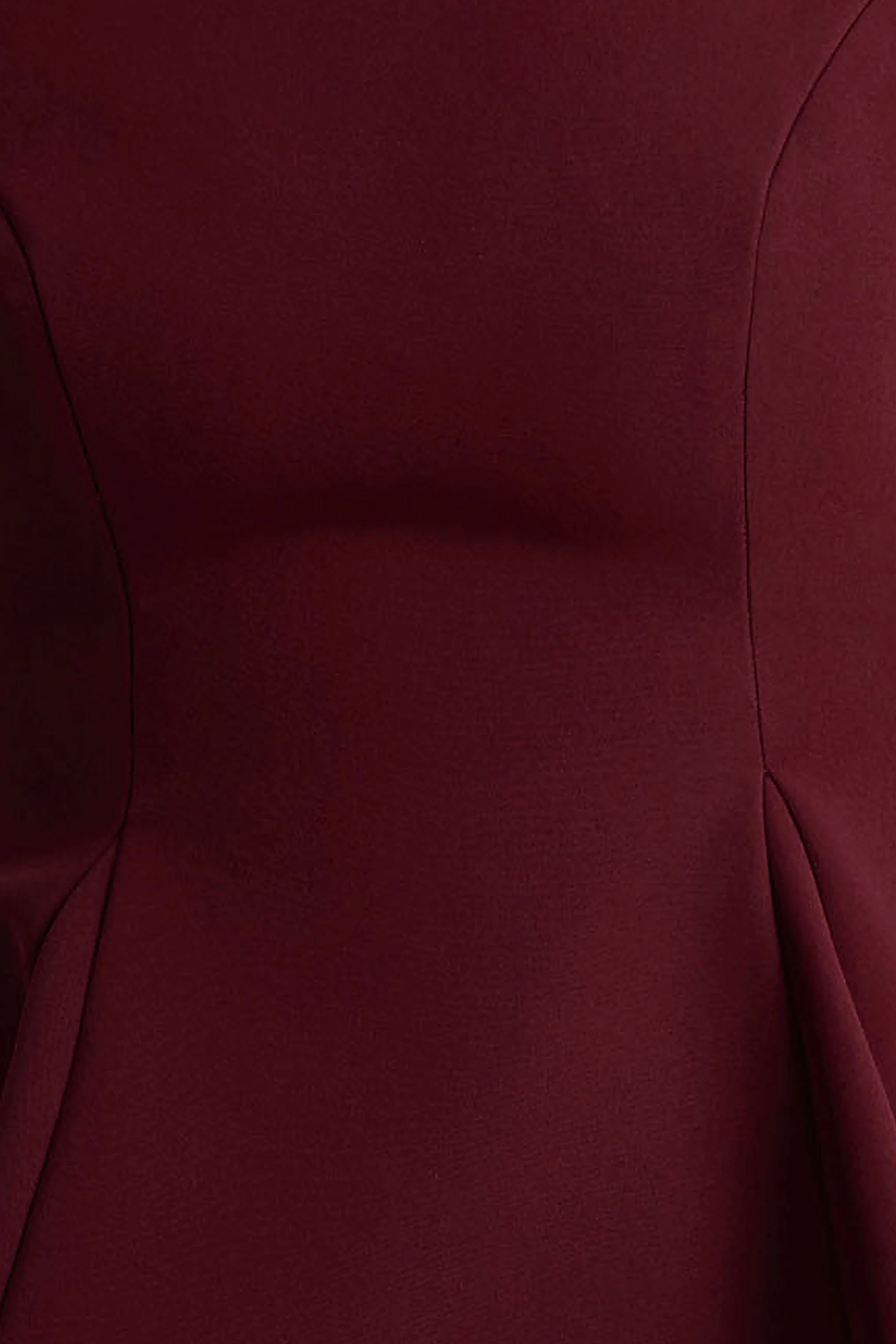 Eletta | Mini-robe bordeaux à encolure ronde ornée - Image 6