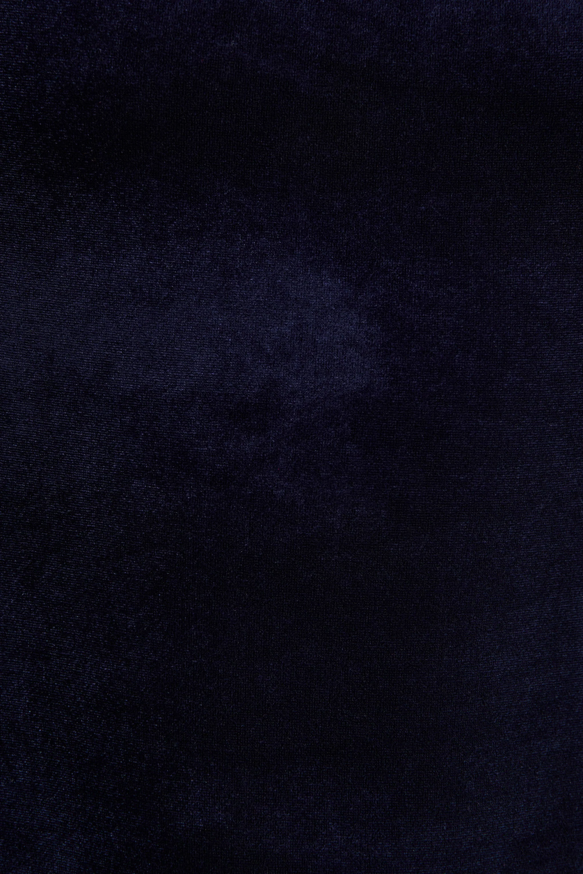 Emberlyn | Robe mi-longue sirène en velours bleu marine à encolure dégagée - Image 6