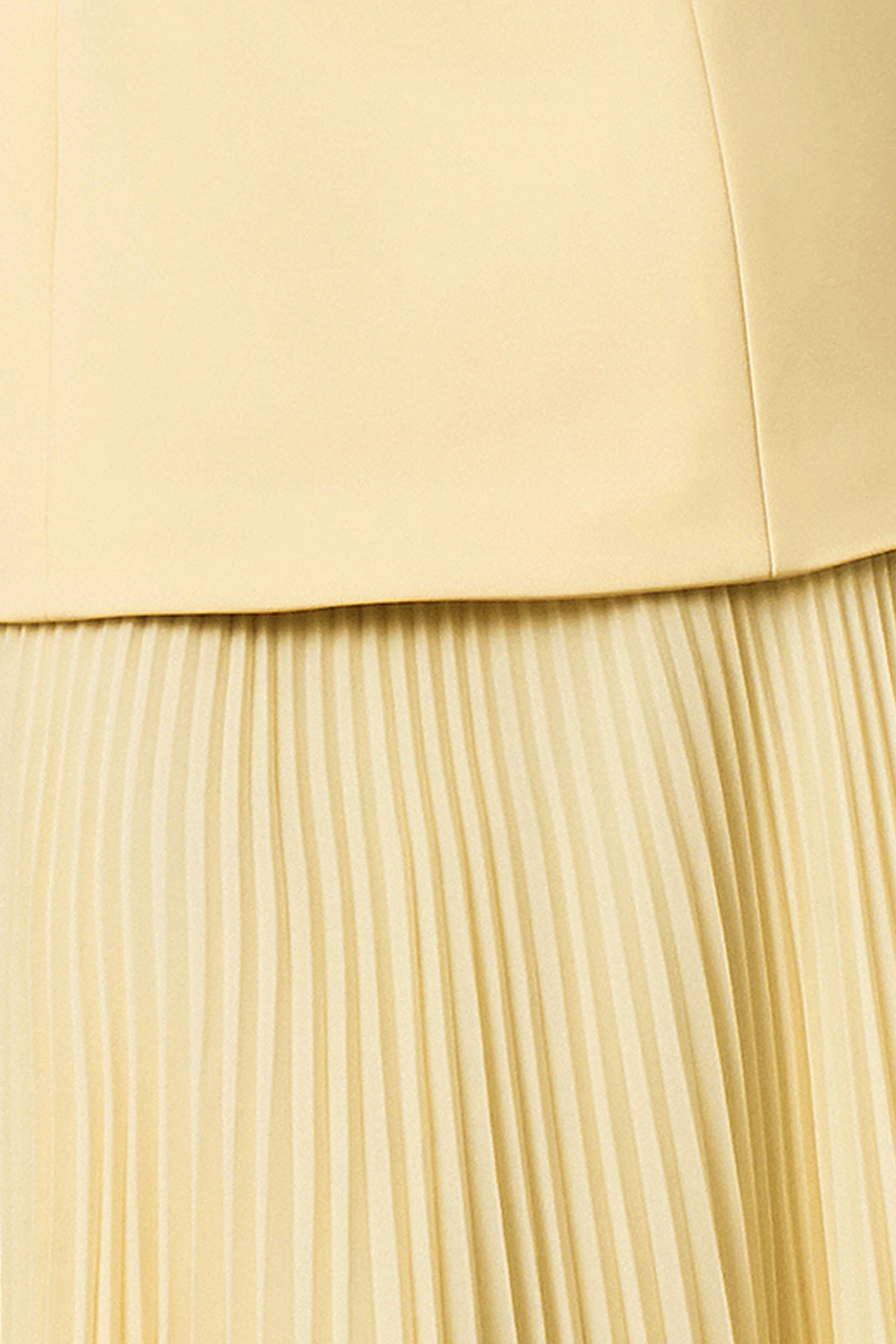 Hadley | Robe longue citron à décolleté bateau avec taille basse - Image 7