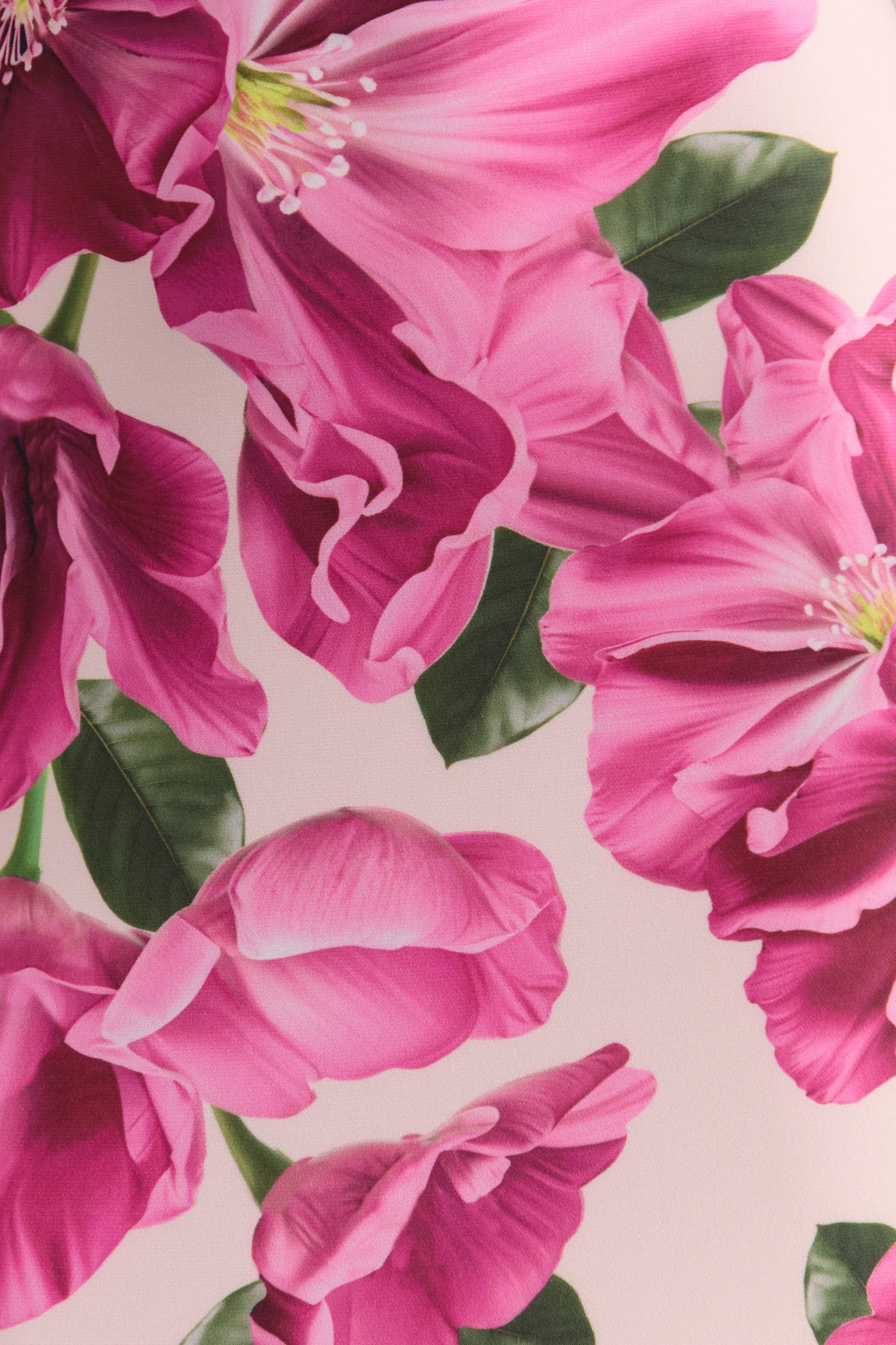 Luz | Robe longue à bretelles imprimé hibiscus rose - Image 6