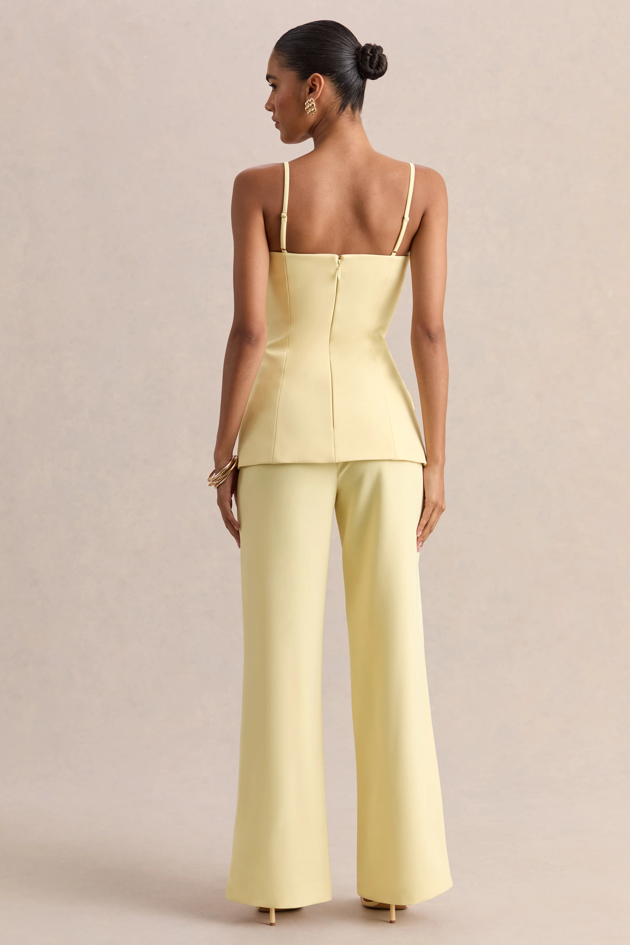 Malou | Pantalon tailleur citron - Image 2