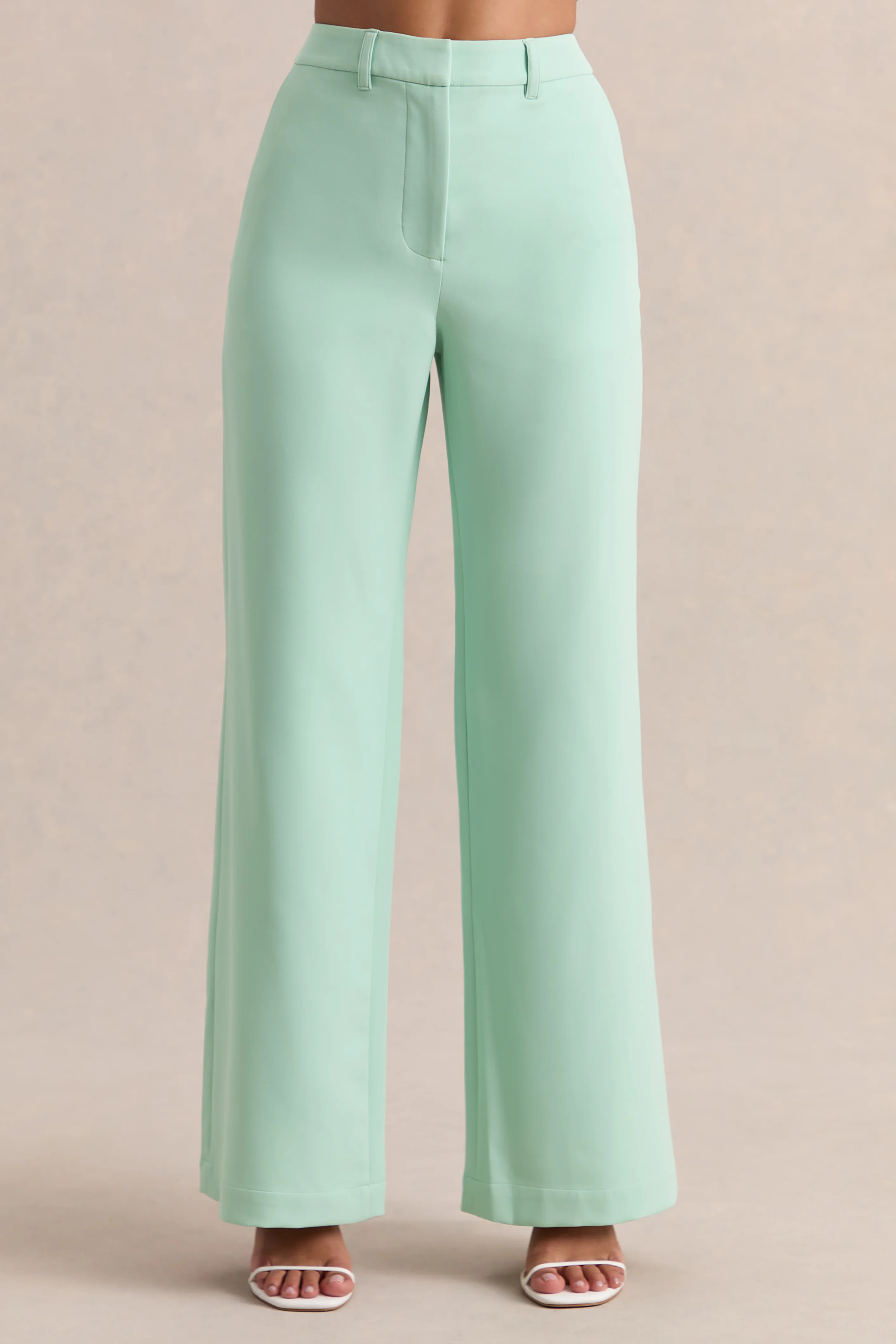 Malou | Pantalon tailleur en sauge - Image 3