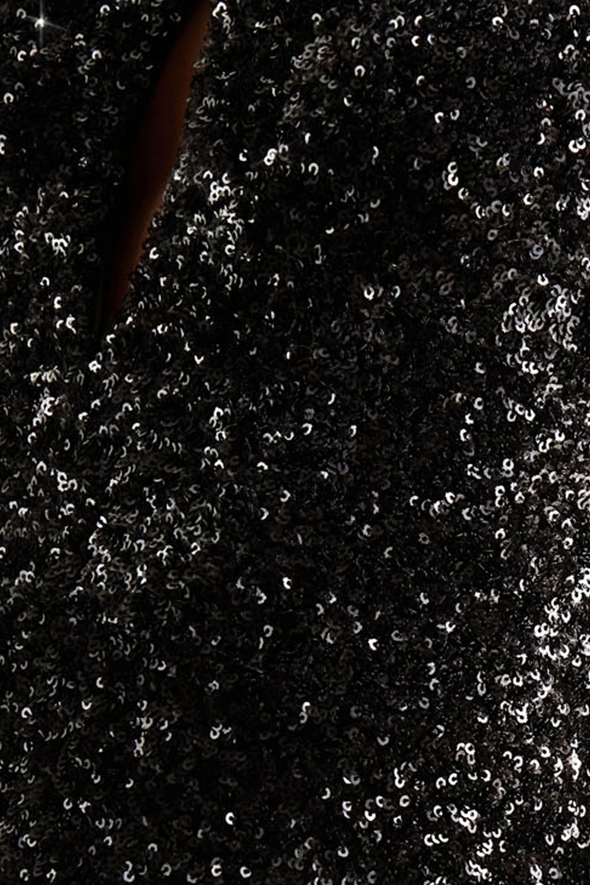 Renelle | Robe longue noire à dos nu en sequins - Image 6