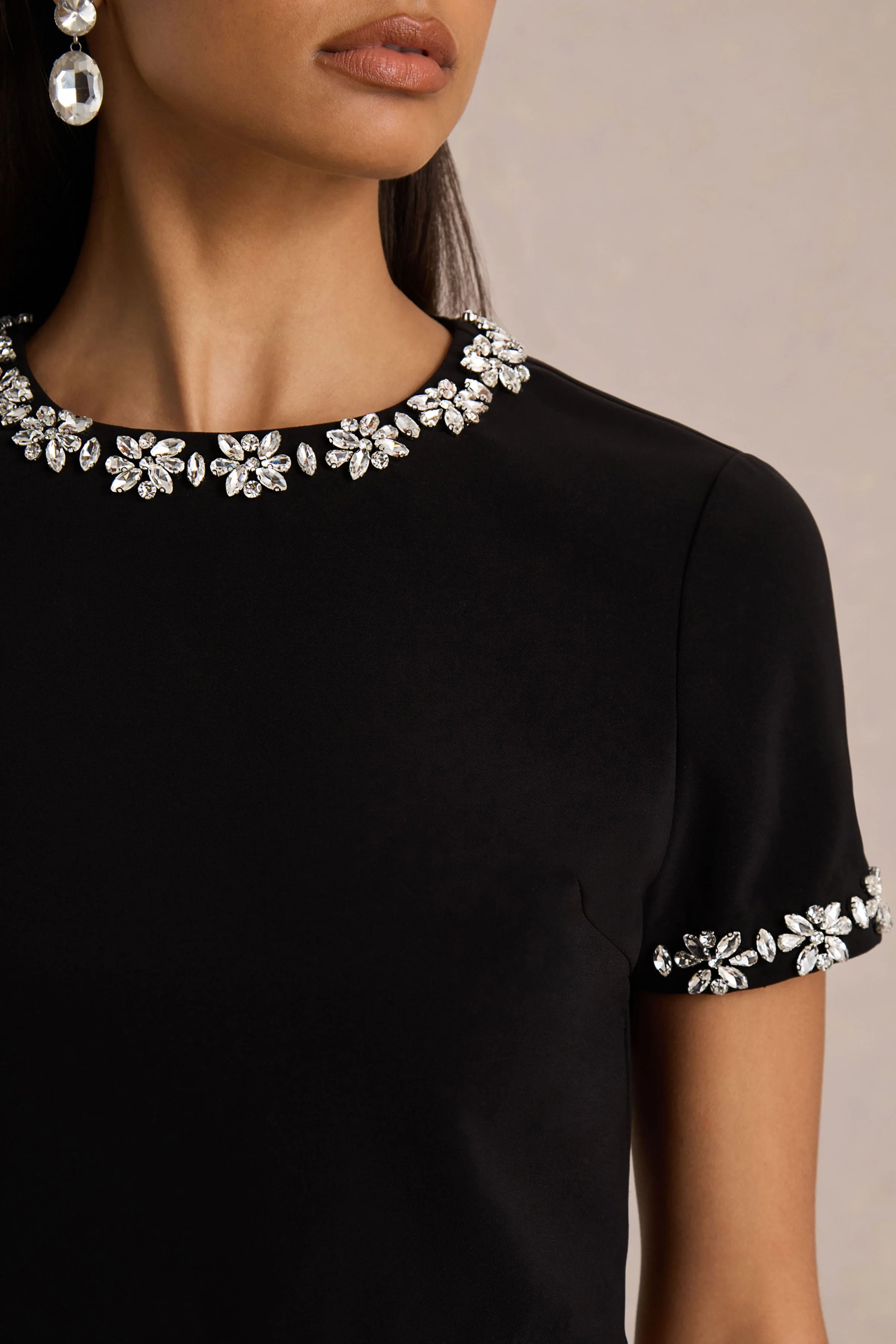 Salma | Haut noir orné - Image 6